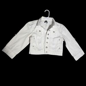 Highway Jeans  White Cropped Jacket